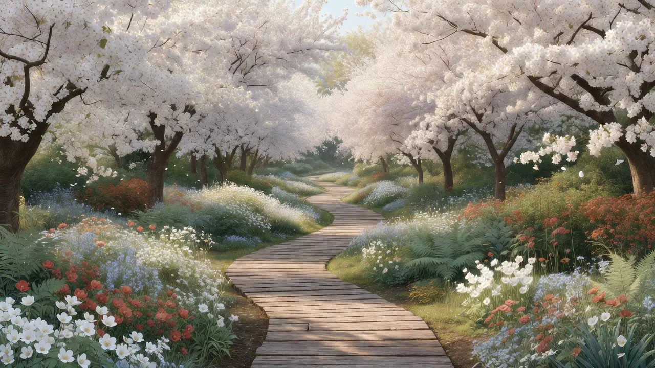 春の桜道