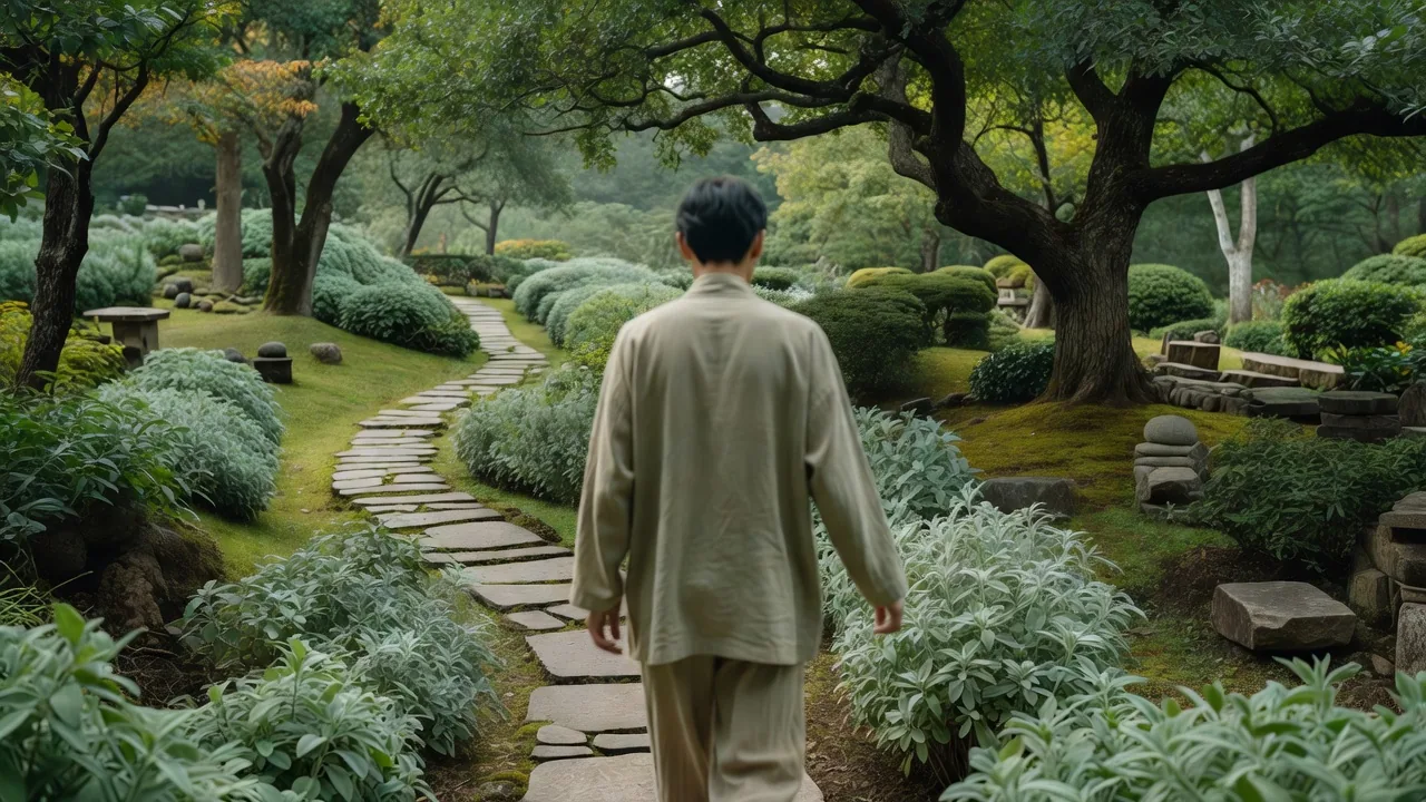 Designer in Garden